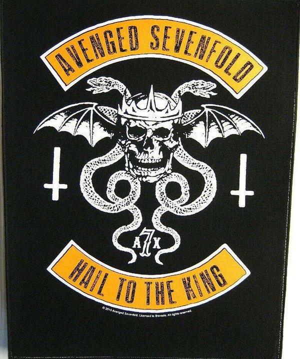 Avenged Sevenfold Hail To The King-Skull Logo-Rückenaufnäher