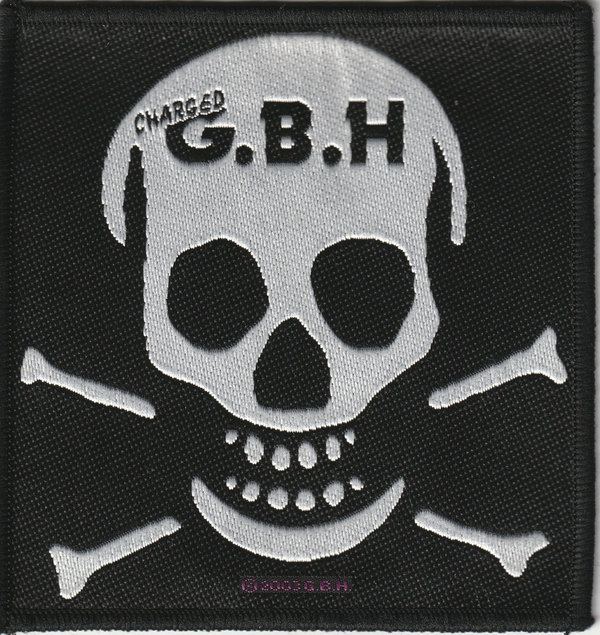 Charged G.B.H Skull gewbter Aufnäher