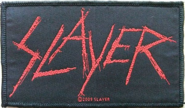 Slayer Scratched Logo Aufnäher Patch