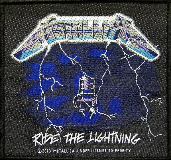 Metallica Ride The Lightning gewebter Aufnäher