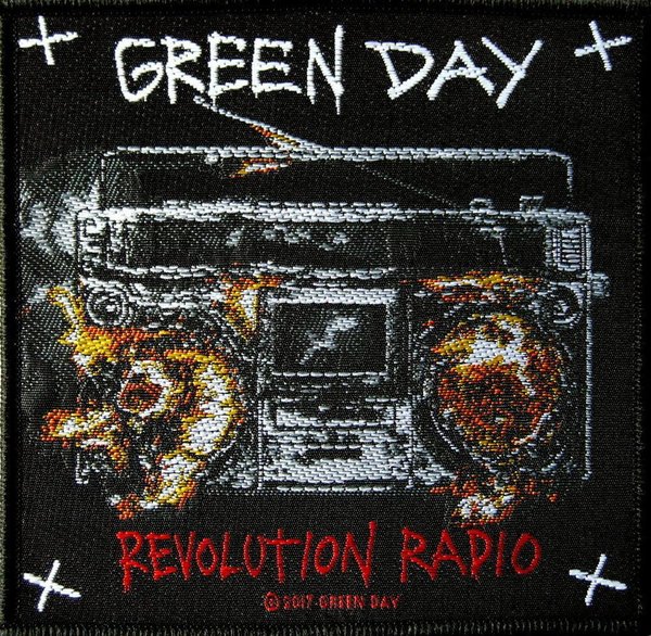 Green Day Revolution Radio gewebter Aufnäher