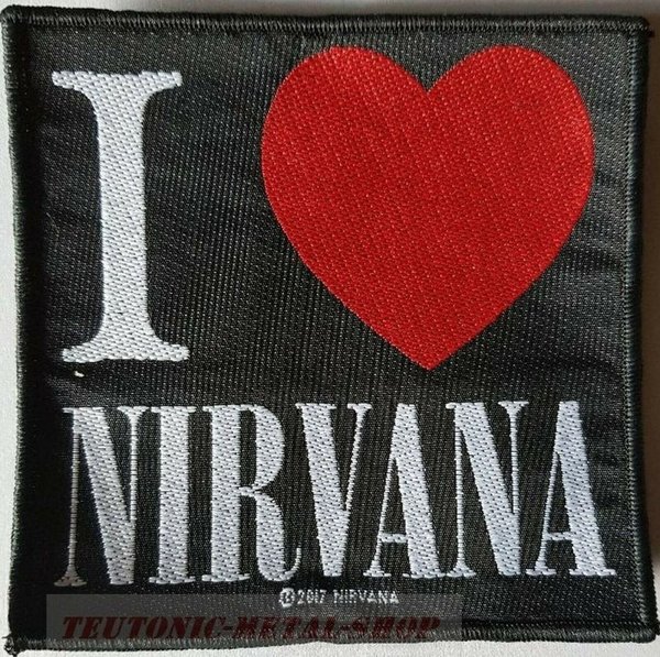 Nirvan I Love Nirvana Aufnäher