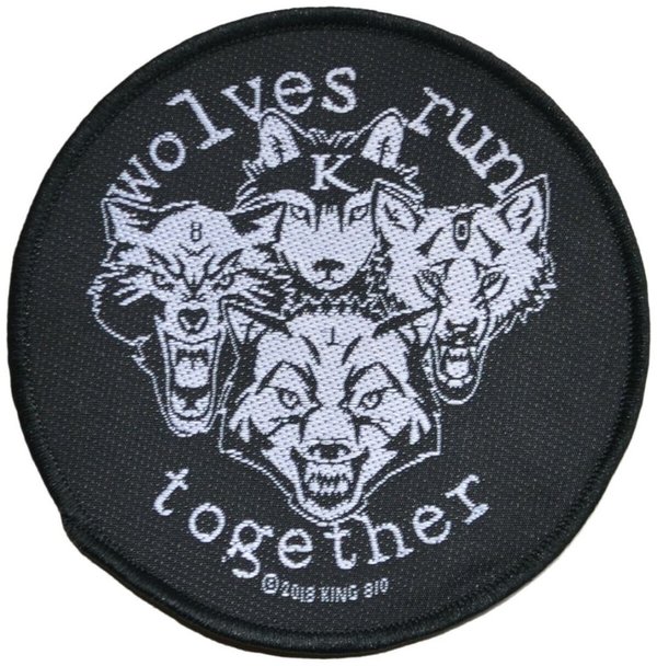 KING 810 Wolves Run Together Aufnäher