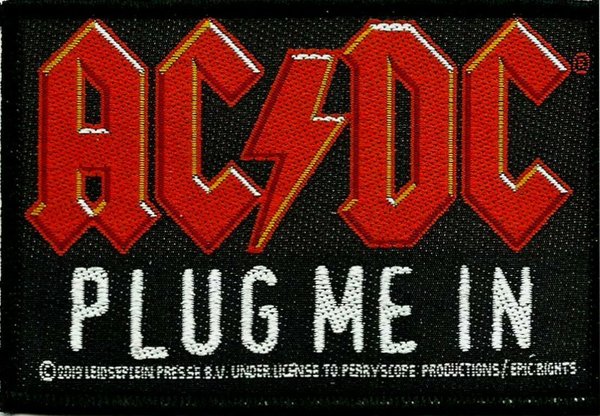 AC/DC Plug Me In Aufnäher