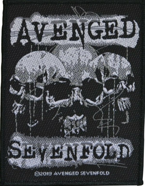 Avenged Sevenfold 3 Skulls Aufnäher