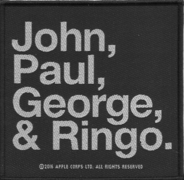 The Beatles John, Paul, George & Ringo Aufnäher