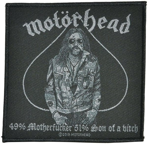 Motörhead 49% Motherfucker gewebter Aufnäher