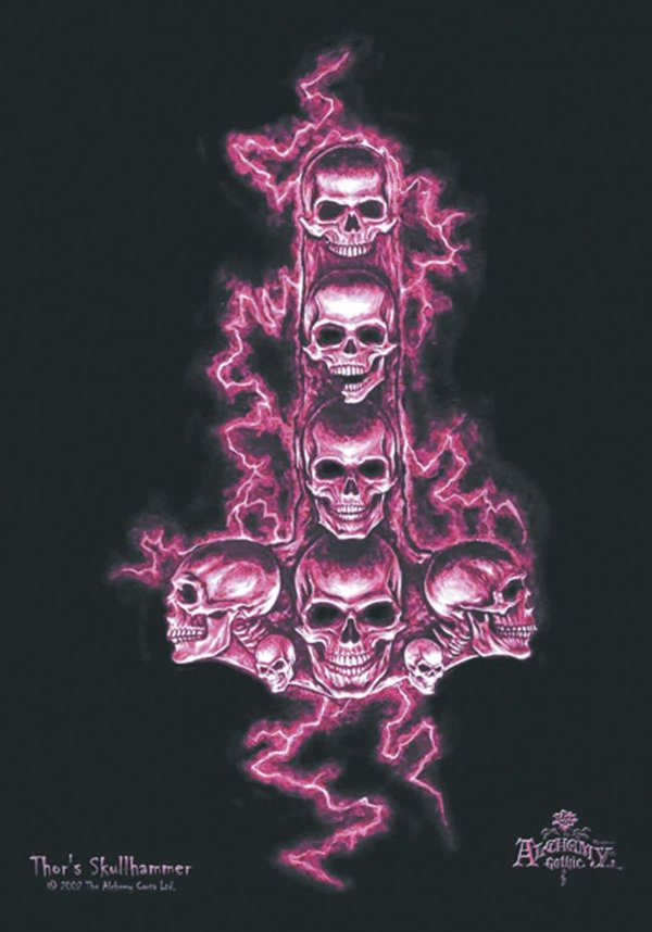 Alchemy Thor`s  Skullhammer Posterfahne