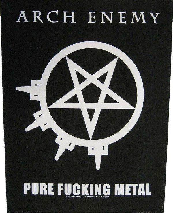 Arch Enemy Pure Fucking Metal Rückenaufnäher