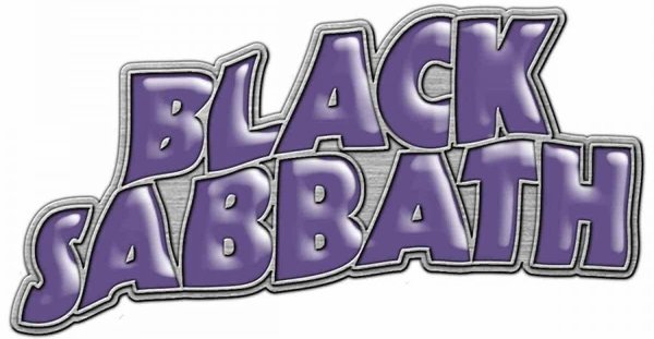 Black Sabbath Anstecker Purple Logo