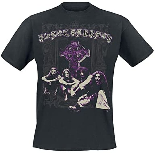 Black Sabbath Cross Group T-Shirt 100% offizielles Merch