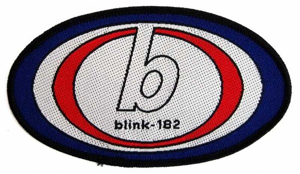 Blink 182 oval Logo Aufnäher