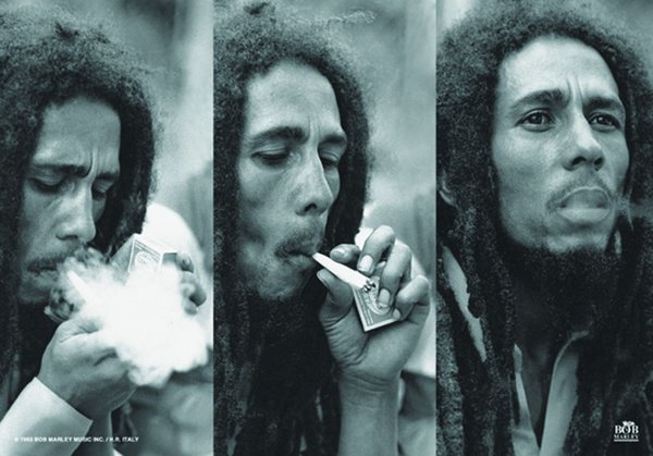 Bob Marley Smoke Poasterfahne
