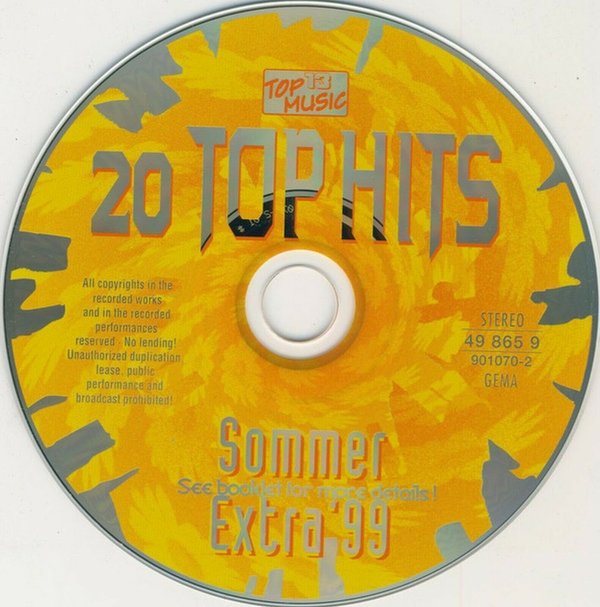Various 20 Top Hits Aus Den Charts Sommer Extra '99 CD-Pop-Dance