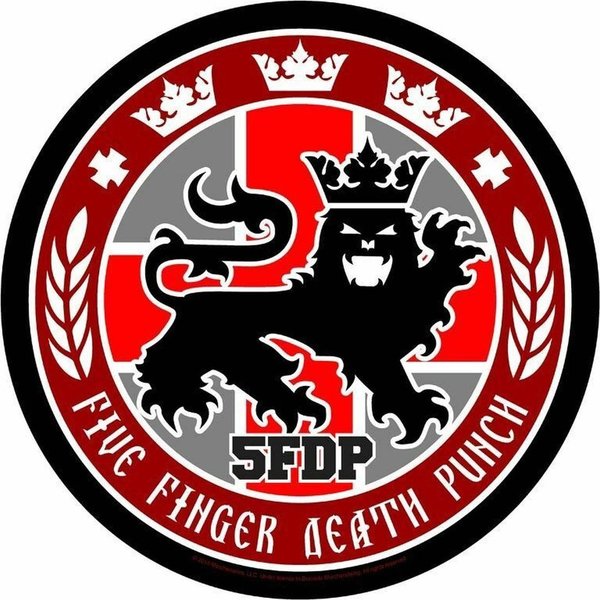 Five Finger Death Punch Round Logo Rückenaufnäher