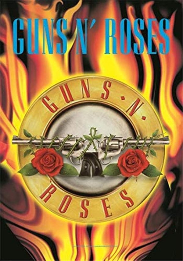 Guns n’ Roses Flames Flag Posterfahne