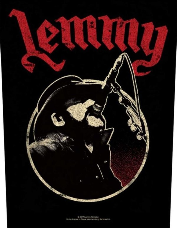 Lemmy Microphone Rückenaufnäher