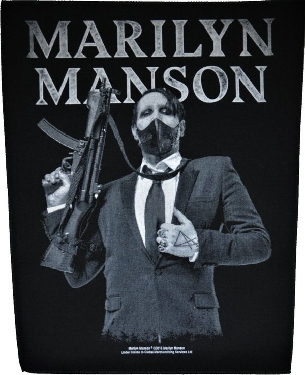 Marilyn Manson Rückenaufnäher Machine Gun