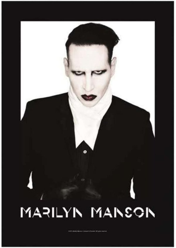 Marilyn Manson Portrait Posterfahne