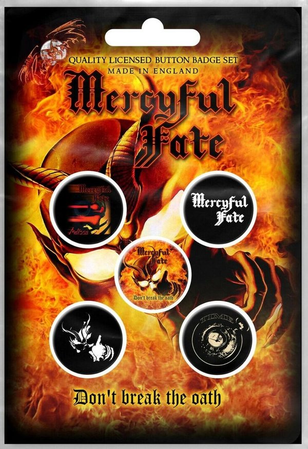 Mercyful Fate Don’t Break The Oath Button Badges Set