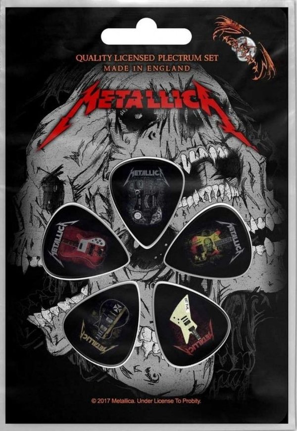 Metallica Guitars Plektrum Set
