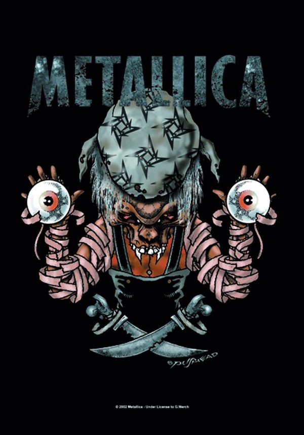 Metallica Pushead Posterfahne