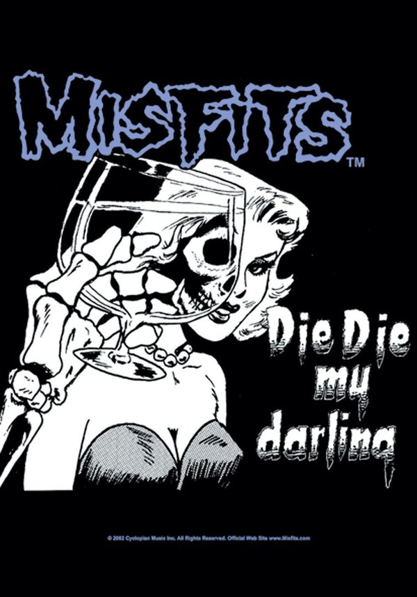 Misfits-Die, Die My Darling Posterfahne