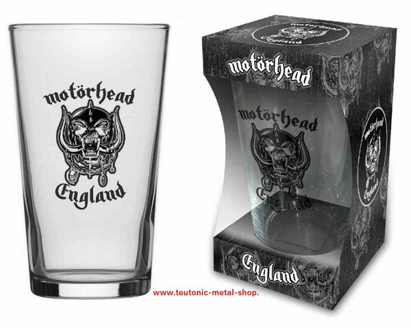 Motörhead England Bierglas Pint Glas