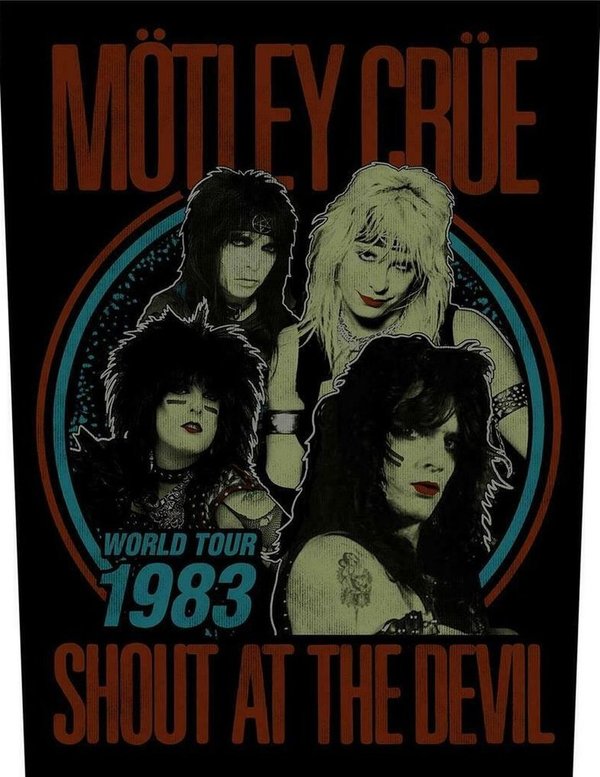 Mötley Crüe Rückenaufnäher Shout at the Devil World Tour 1983