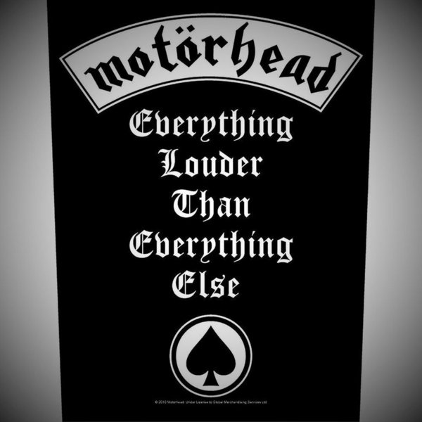 Motörhead Everything Louder Rückenaufnäher