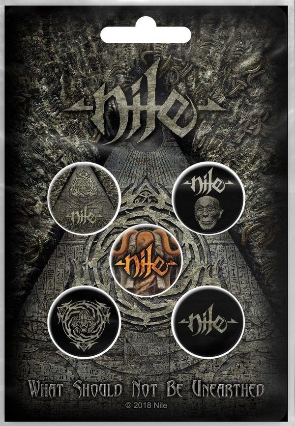 Nile What Should Not Be Unearthed Button Badge Pack