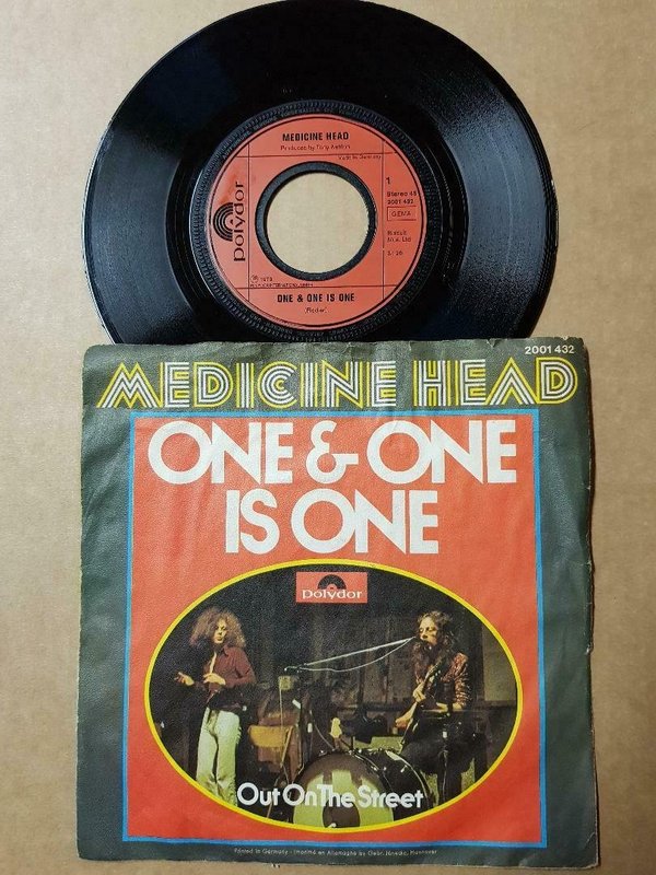 Medicine Head One & One Vinyl,7",45 RPM,Single 1973
