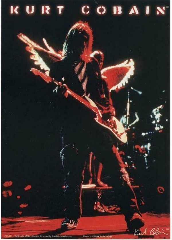 Kurt Cobain Angel Postkarte