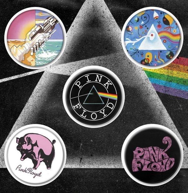 Pink Floyd- Prism Button Set Badge Pack