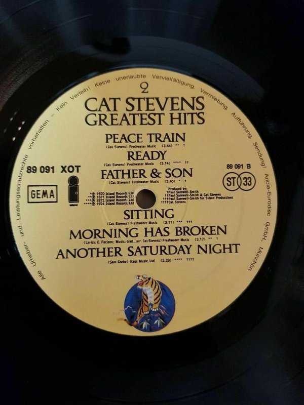 Cat Stevens Greatest Hits Vinyl, LP  Album