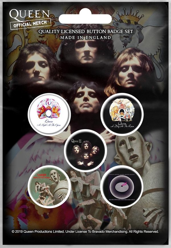 Queen - Early Albums Button Set