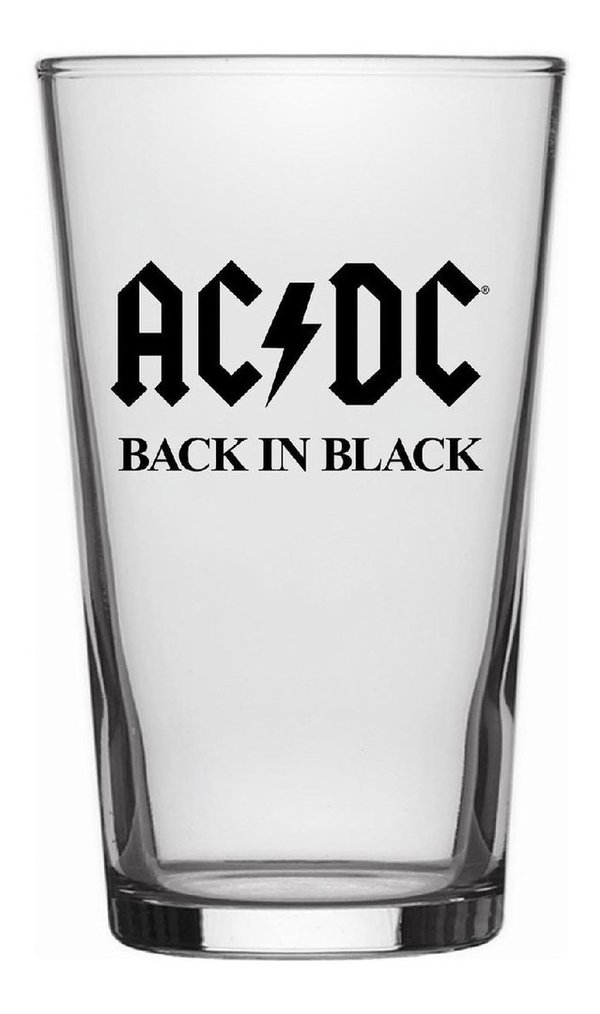 AC/DC Back in Black Bierglas