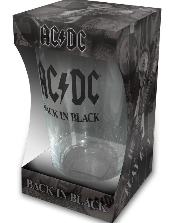 AC/DC Back in Black Bierglas