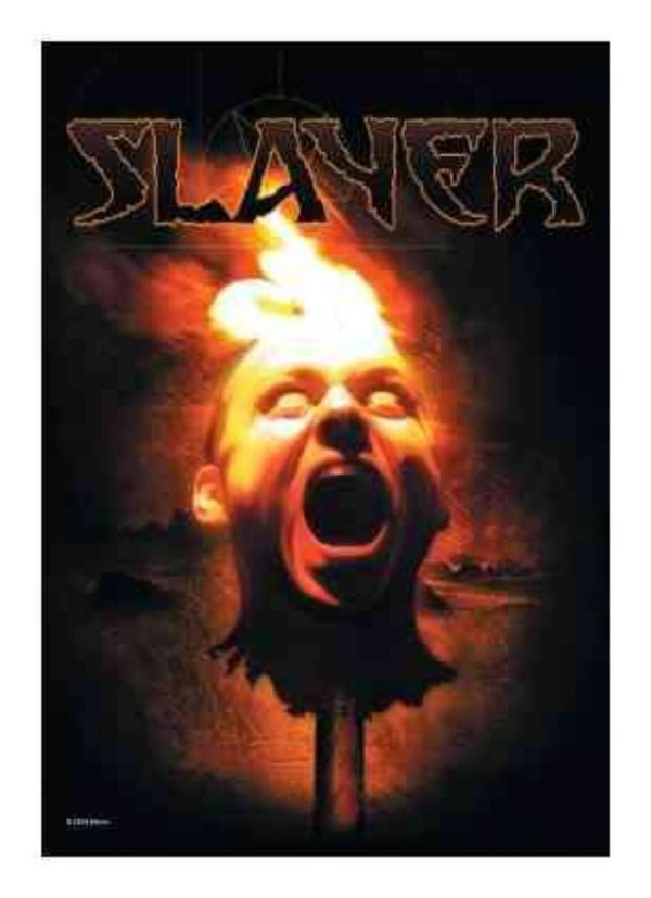 Slayer Torch Head Posterfahne