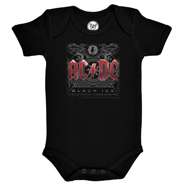 AC/DC Black Ice Baby Body 100% Bio-Baumwolle-Organic