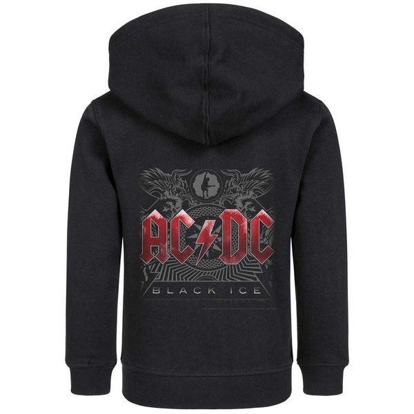 AC/DC (Black Ice) - Kinder Kapuzenjacke  (100% Bio-Baumwolle-Organic)