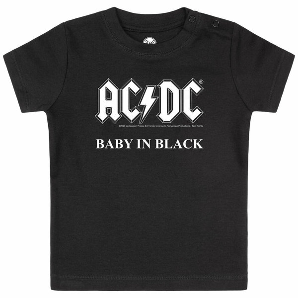 AC/DC (Baby in Black) - Baby T-Shirt (100% Bio-Baumwolle -Organic)