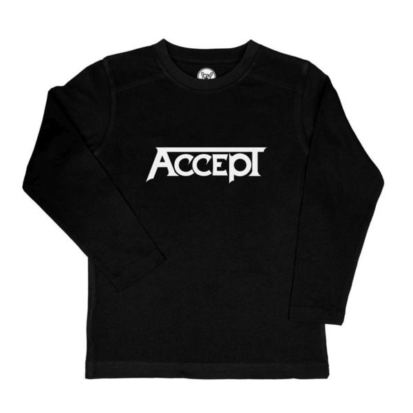 Accept (Logo) - Kinder Longsleeve 100% Bio-Baumwolle (Organic)