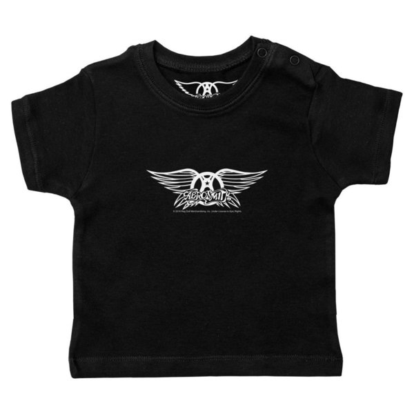 Aerosmith (Logo Wings) - Baby T-Shirt (100% Bio-Baumwolle -Organic)
