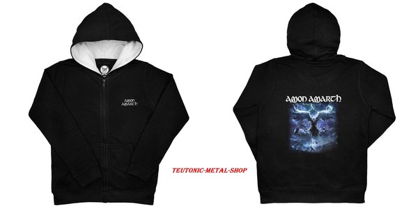Amon Amarth (Raven's Flight) - Kinder Kapuzenjacke (100% Bio-Baumwolle -Organic)