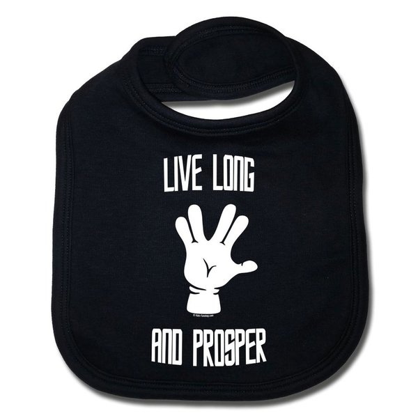 Live Long and Prosper-Baby Lätzchen 100% Bio Baumwolle