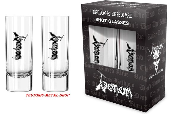 Venom Logo Shotglas Schnapsglas Set NEU & OFFICIAL!