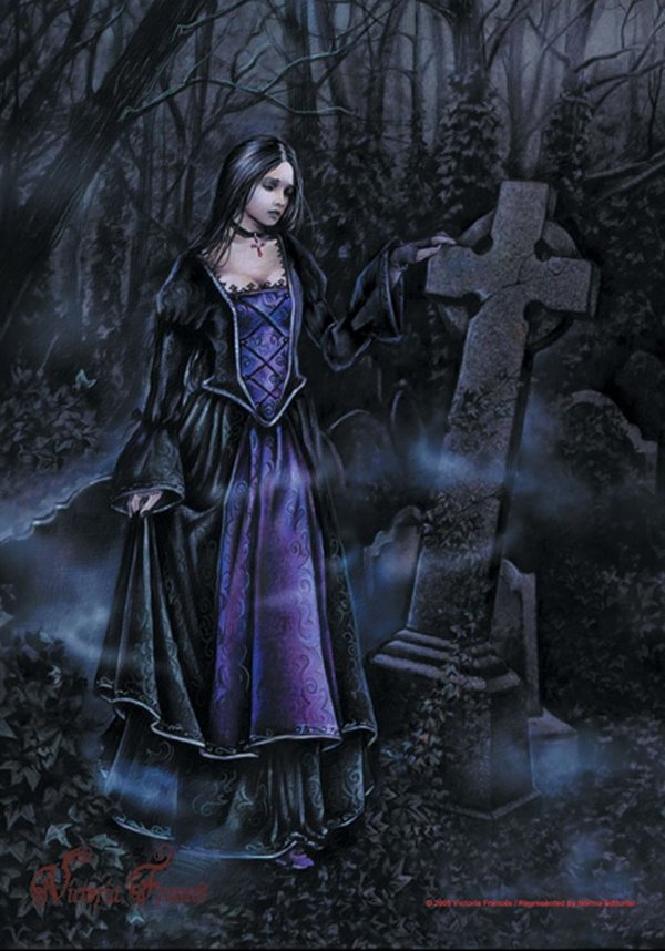 Victoria Frances- graveyard Posterfahne