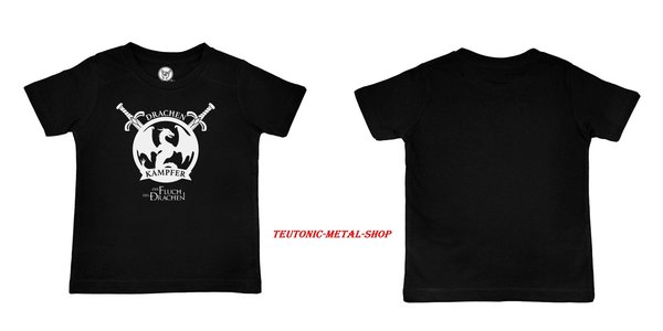 Corvus Corax (Der Fluch des Drachen) - Kinder T-Shirt (100% Bio-Baumwolle-Organic)