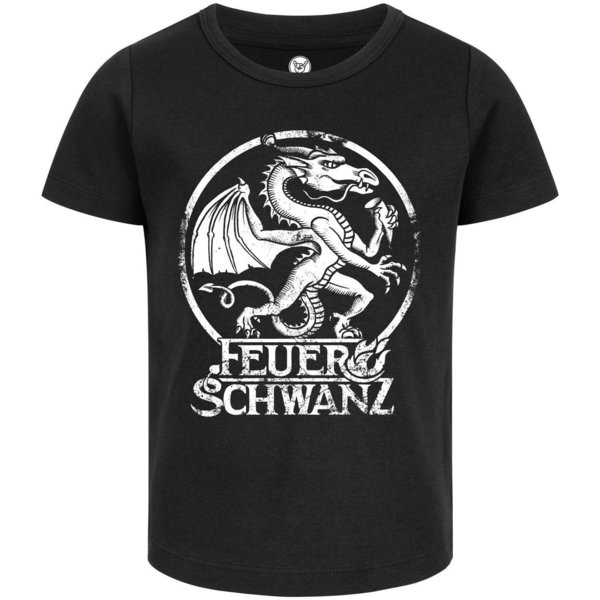 Feuerschwanz- Drache Mädchen T-Shirt 100% Bio-Baumwolle -Organic